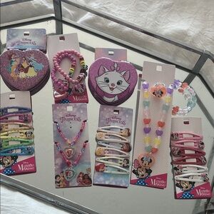 Disney Princess and Minnie Mouse Jewelry Collection - Pink and Purple